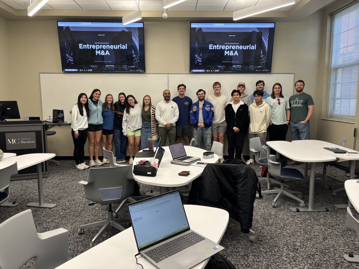 Mergers & Acquisitions Class Brings Real-World Business Insight to MC Business Students photo